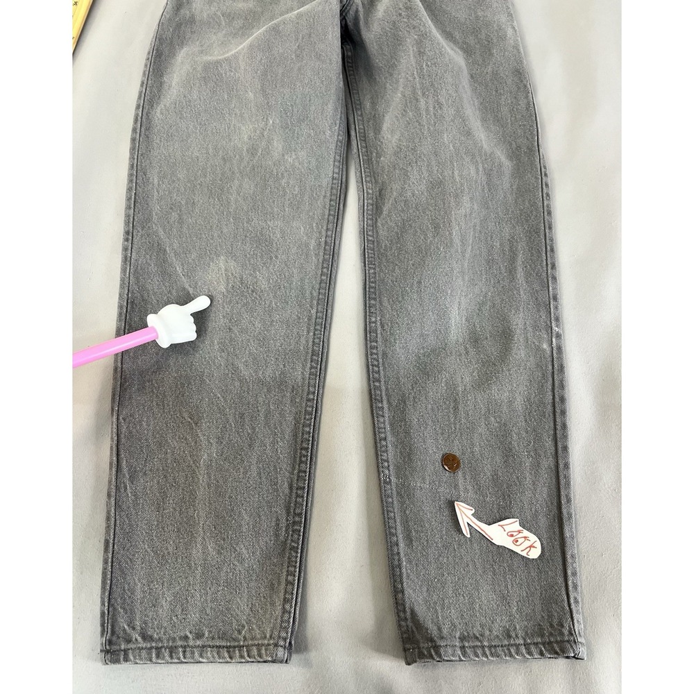 VTG 90s Levis 550 Jeans Mens 33x32 Gray Loose Comfort Fit Tapered Streetwear - Picture 13 of 16